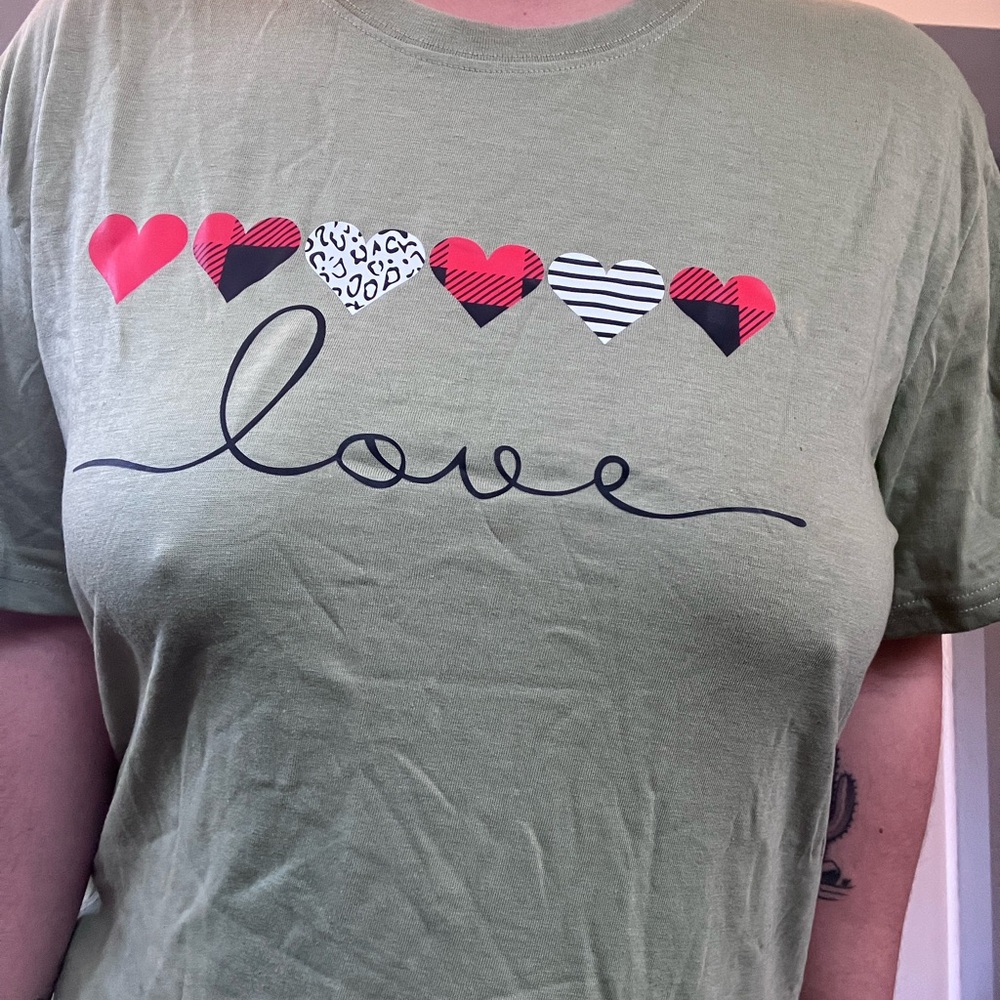 Green Graphic Relaxed Short Sleeve Tee